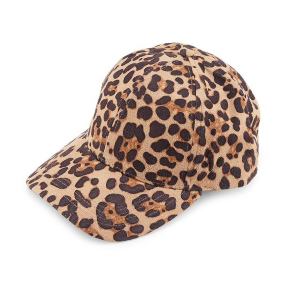 Vince Camuto Leopard Print Baseball Cap